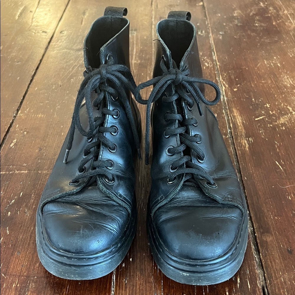 Dr. Martens Talib 8 Eye Leather Boots - Picture 4 of 16